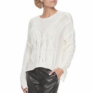 WOMENS Apt. 9® + CARA SANTANA CABLE SWEATER